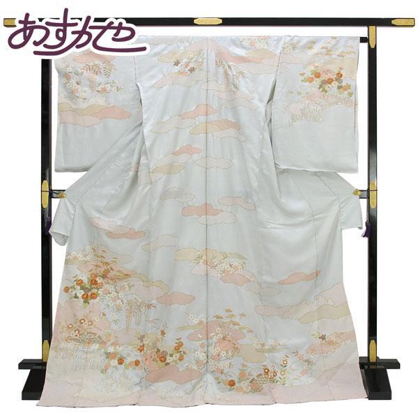 お仕立て付き】着物 京友禅 染匠 内と良謹製 豪華！汕頭刺繍 訪問着 金  