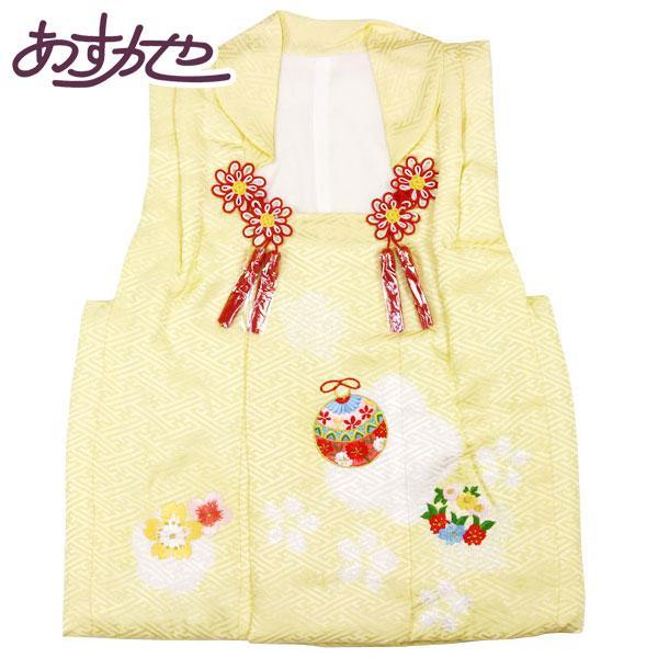 お仕立て上がり】七五三 3歳のお祝い着 被布 コート 正絹 刺繍と絞り