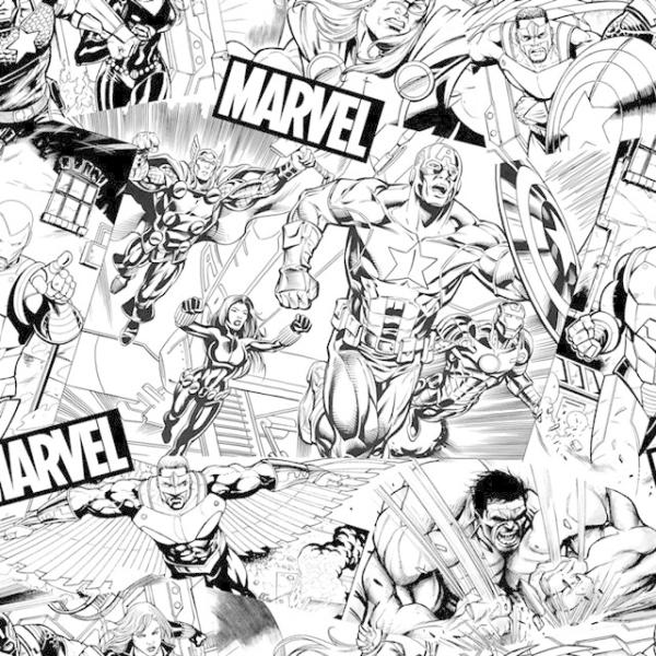 マーベル 線画アヴェンジャーズ コットン100 生地 Buyee Buyee บร การต วกลางจากญ ป น ซ อจากประเทศญ ป น