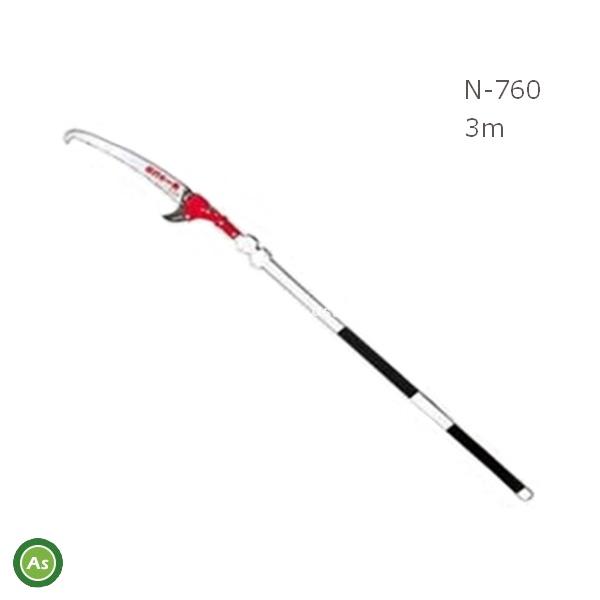 ニシガキ工業　枝打ち一発 3M 5段階伸縮 超耐久特殊刃先焼入鋸刃 N-760 ニシガキ工業 ニシガキ 枝打ち一発 3m （5段階伸縮） N-760