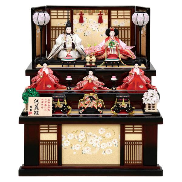 2022年のクリスマスの特別な衣装 高級ケース入り ひな人形 花園 京十番