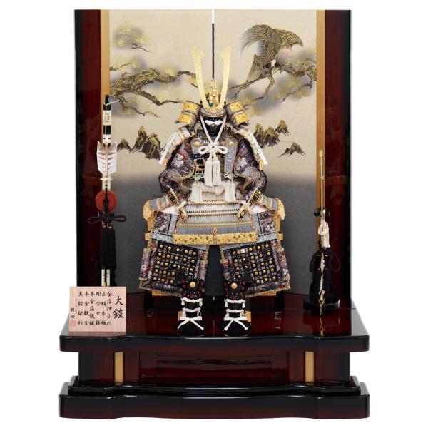 五月人形1️⃣　大鎧　弓太刀　飾り台　金屏風セット　京都平安雅峰　純金箔　子どもの日 asutsuku-ningyoya_fz-6h11-aa-129