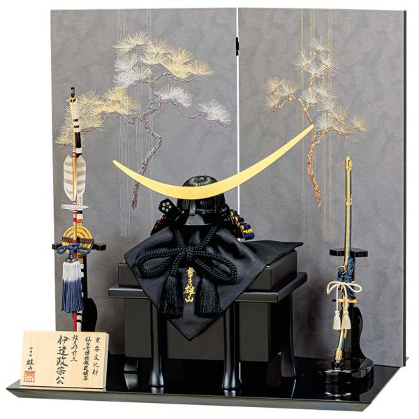 平安豊久　五月人形　伊達政宗　兜飾り平飾りセット asutsuku-ningyoya_h065-mo-502702