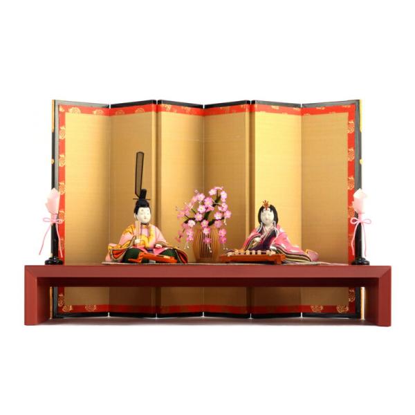 木目込雛人形　柿沼東光作　雛人形一式　杏 柿沼東光 雛人形 ひな人形 雛 平飾り 親王飾り 木目込み人形