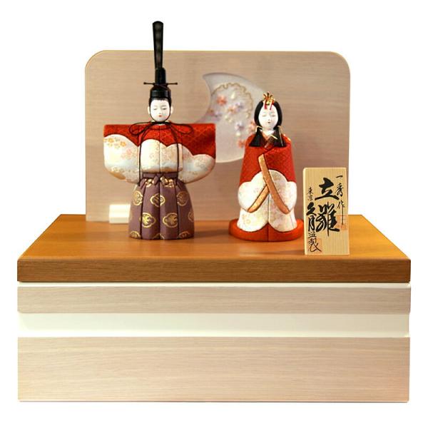 久月 雛人形 ひな人形 雛 木目込人形飾り コンパクト収納飾り 親王飾り
