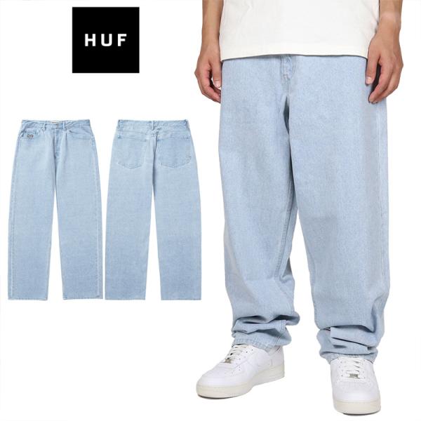 バギーデニム　極太　huf HUF ハフ　バギーパンツ　ブルー　ストリートsk8 asylum_huf24ho006