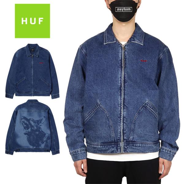 HUF×UMBRO デニムジャケット Lサイズ デニムブルー 中古・古着通販】UMBRO (アンブロ) HUF (ハフ) デニムジャケット