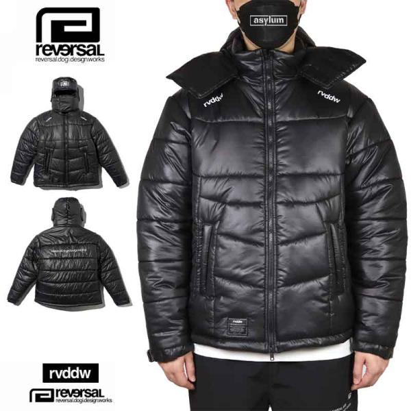 REVERSAL リバーサル 中綿 ダウンベスト 黒 ブラック ジャケット REVERSAL リバーサル 中綿 ダウンベスト 黒 ブラック ジャケット