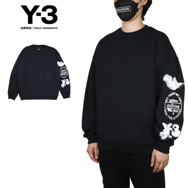 Y-3 ブラック スウェット Lサイズ Y-3 【並行輸入品】Y-3 トレーナー ワイスリー スウェット メンズ