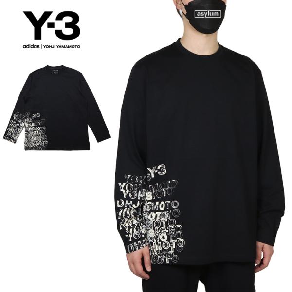 ワイスリー Y-3 長袖 メッシュレイヤード カットソー ロンT ライン S 黒 Y-3 【並行輸入品】ワイスリー ロンT 長袖Tシャツ メンズ レディース