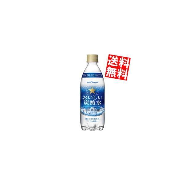 他サイト： 送料無料 ポッカサッポロ おいしい炭酸水 500mlペットボトル 24本入 ポイント利用の商品画像