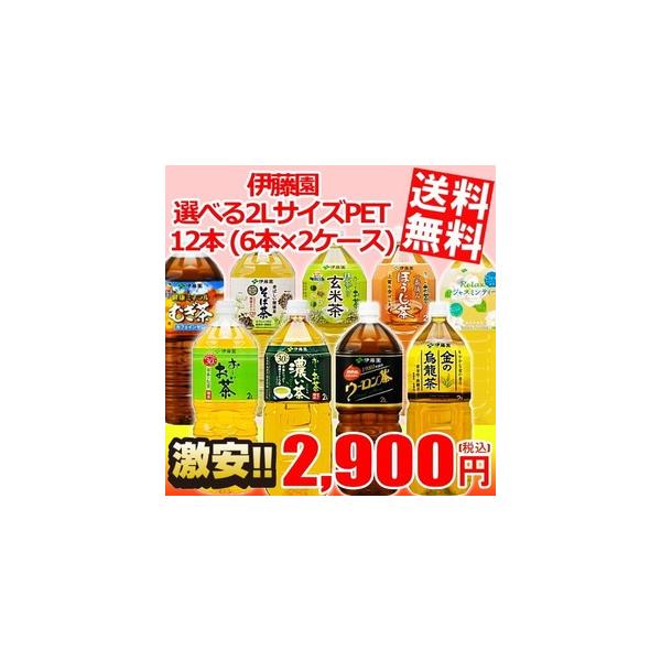 送料無料 伊藤園 2Lペットボトルシリーズ 12本(6本×2ケース) (おーいお茶)