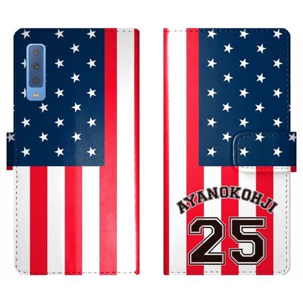 Galaxy A7 GalaxyA7 蒠^  wԍ  P[X Jo[  AJ MNV[