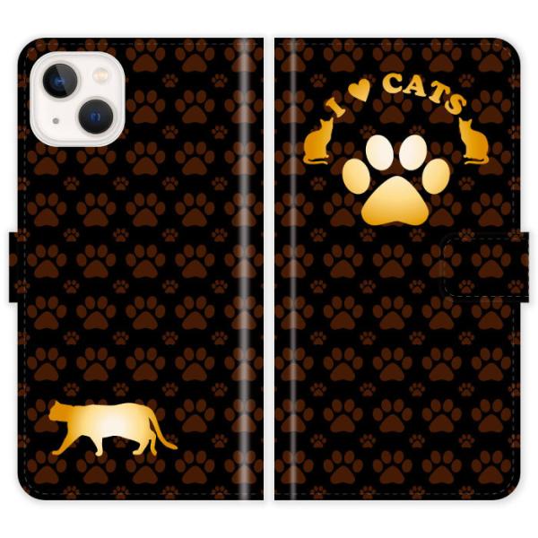 iPhone13 Mini 蒠^ iPhone 13 Mini P[X Jo[ L  L I LOVE CATS ACtH ACtH[ iphoneP[X