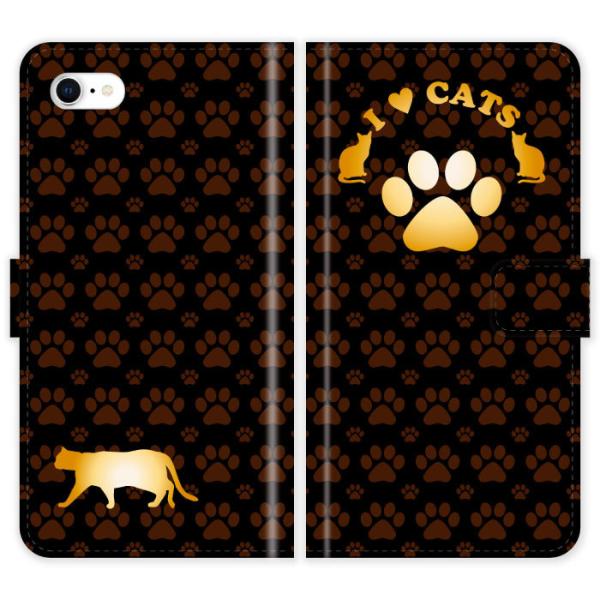 iPhone SE 3 3 蒠^ iPhoneSE3 P[X Jo[ L  L I LOVE CATS ACtH ACtH[ iphoneP[X