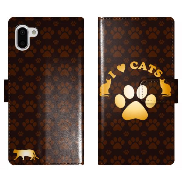 AQUOS R3 SH-04L SHV44 808SH SH04L 蒠^ P[X Jo[ L  L I LOVE CATS ANIX
