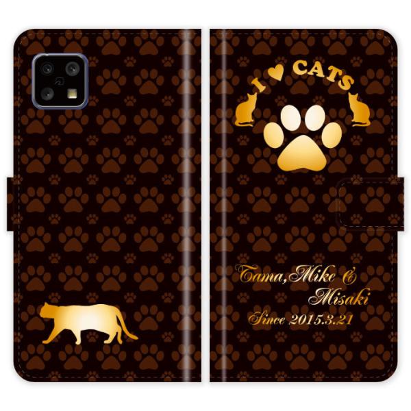 AQUOS sense4 SH-41A basic A003SH lite SH-RM15 SH41A 蒠^ L  L I LOVE CATS  P[X Jo[ ANIX