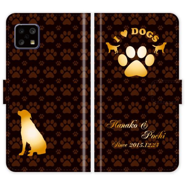AQUOS sense4 SH-41A basic A003SH lite SH-RM15 SH41A 蒠^   I LOVE DOGS  P[X Jo[ ANIX