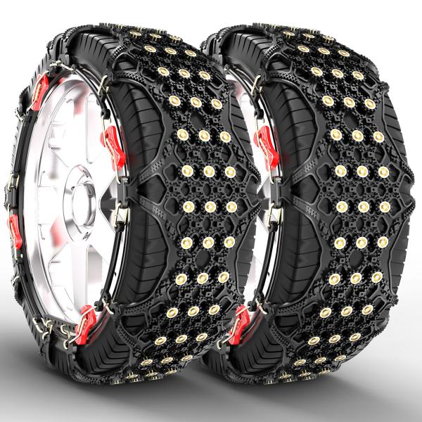 タイヤチェーン 2本分 スノーチェーン 16インチ 17インチ 18インチ 19