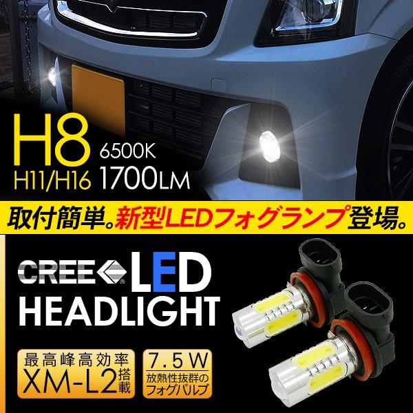 ワゴンR スティングレー LED フォグランプ 7.5W H8/H11/H16 LED ワゴンR スティングレー LED フォグランプ 7.5W H8/H11/H16 LED