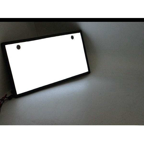 LED 電光ナンバー 字光式/超薄型3mm 2枚セット ナンバープレート