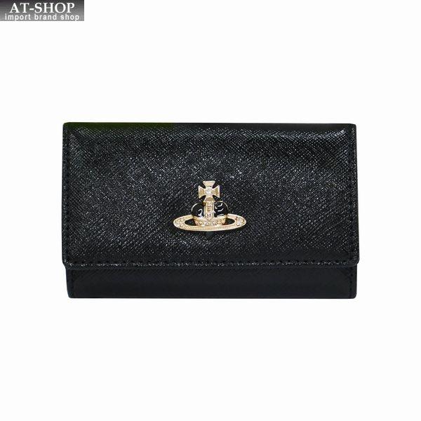 ヴィヴィアンウエストウッド キーケース Vivienne Westwood DIAMANTE 51020001-L0040 キーケース N401 BLACK/GOLD PLATING(代引不可)【送料無料】 Vivienne Westwood（ヴィヴィアンウエストウッド） ヴィヴィアン キー