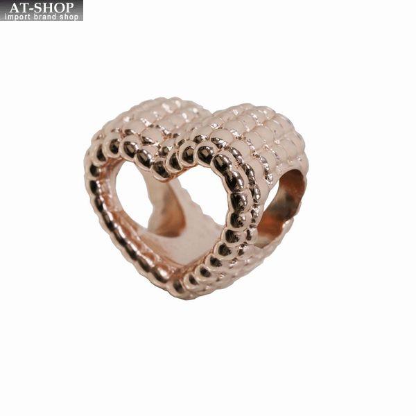 PANDORA（パンドラ） チャーム PANDORA Beaded Open Heart 14Kローズ