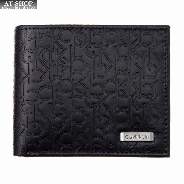 カルバンクライン 二つ折り財布 Calvin Klein 74285 BLACK :ck-74285