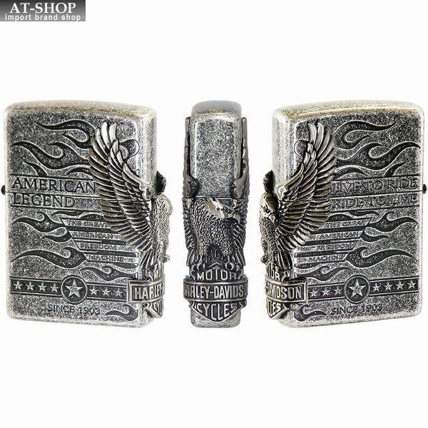 ジッポー ZIPPO ハーレーダビッドソン HARLEY-DAVIDSON サイドメタル HDP-74 銀イブシバレル