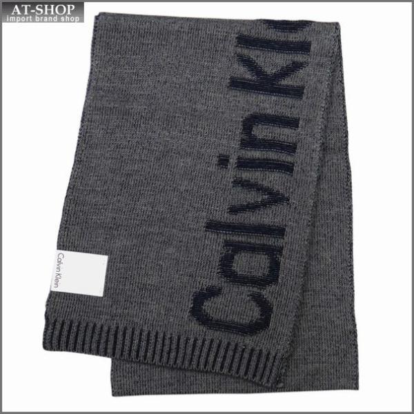 Calvin Klein �J���o���N���C�� �}�t���[ hkc73605-411 �l�C�r�[ Plaited Logo Scarf