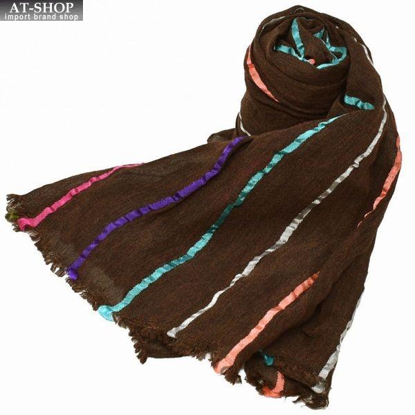 ポールスミス PAUL SMITH スカーフ M2A 668E AS63 66 BRIGHT STRP シルク混紡 マフラー ストライプ メンズ ブラウン系＋マルチストライプ ポール マフラー メンズ ブランド クリスマス プレゼント 男性 マフラー ブランド クリスマス ギフト マフラー メンズ Paul Smith（ポール・スミス） マフラー M2A 668E AS63 66 BRIGHT STRP