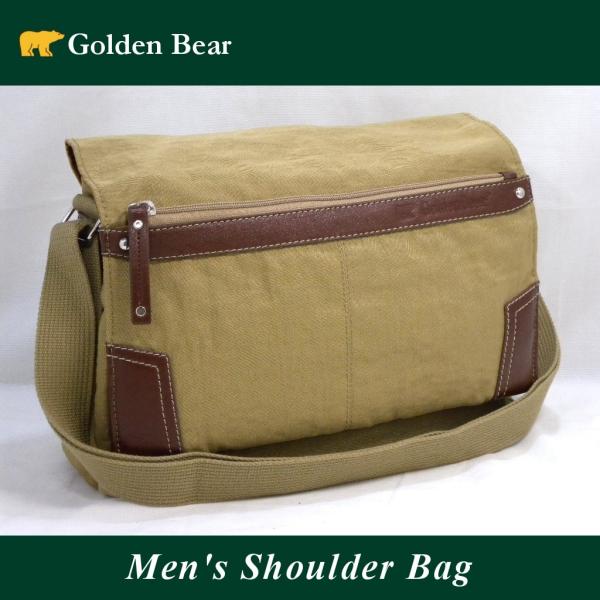 ショルダーバッグ メンズ ブランド おしゃれ アウトレット 斜めがけ 鞄 ゴールデンベア Golden Bear かばん 紳士 通勤 通学 旅行 アウトドア かぶせ カーキ Buyee 日本代购平台 产品购物网站大全 Buyee一站式代购 Bot Online