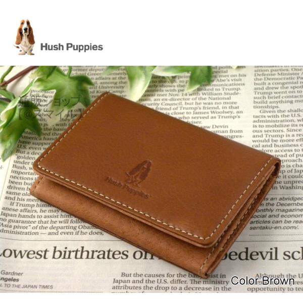 ハッシュパピー カードケース 名刺入れ Hush Puppies ニック 薄型 