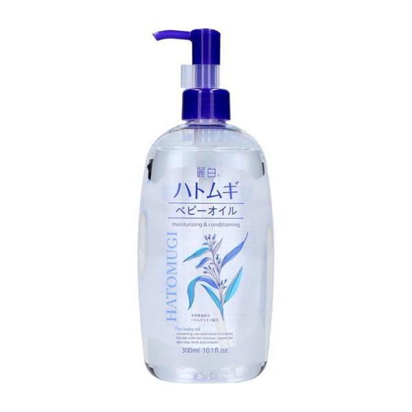 熊野油脂 麗白 ハトムギ ベビーオイル 300ml (4513574027749)