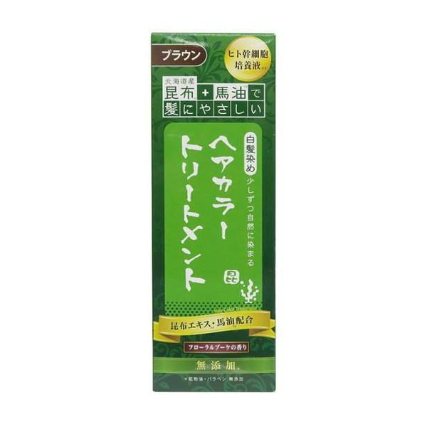 三和通商 PKB 昆布と馬油 ヘアカラー トリートメント BR 200g