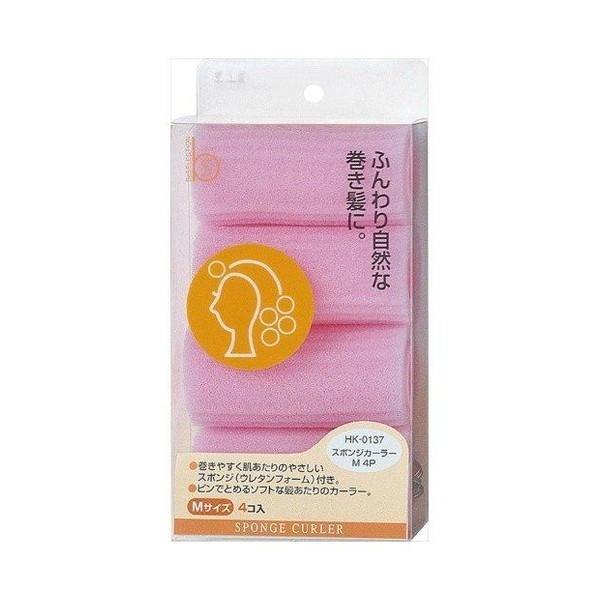 貝印 ビーセレクション スポンジカーラー Mサイズ 4コ入 HK0137