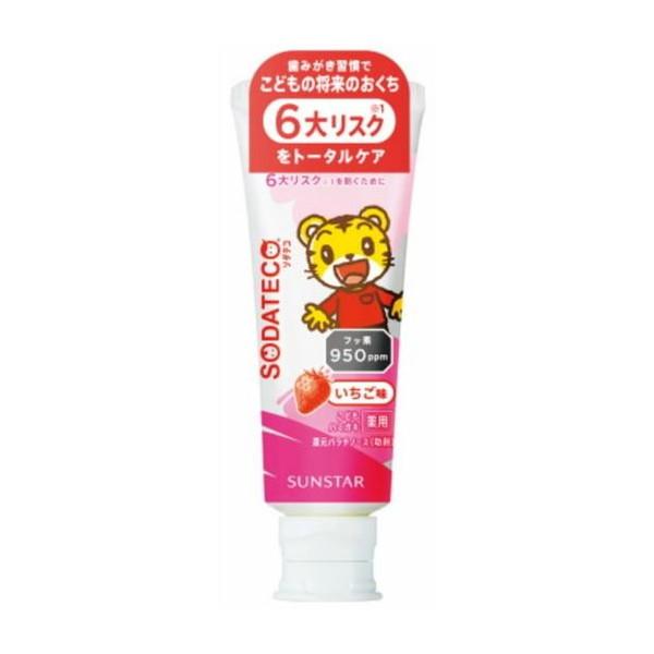 SUNSTAR（サンスター） ソダテコ こどもハミガキ いちご 70g : アット