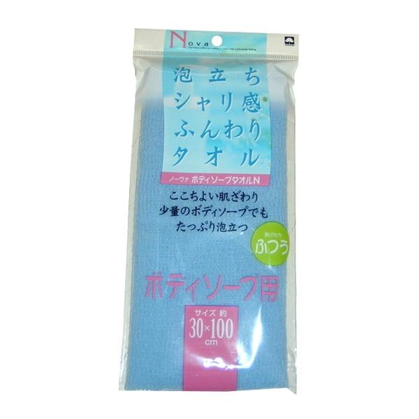 キクロン ノーヴァ ボディソープ用 ボディーソープタオルN ブルー 肌ざわり ふつう ボディタオル