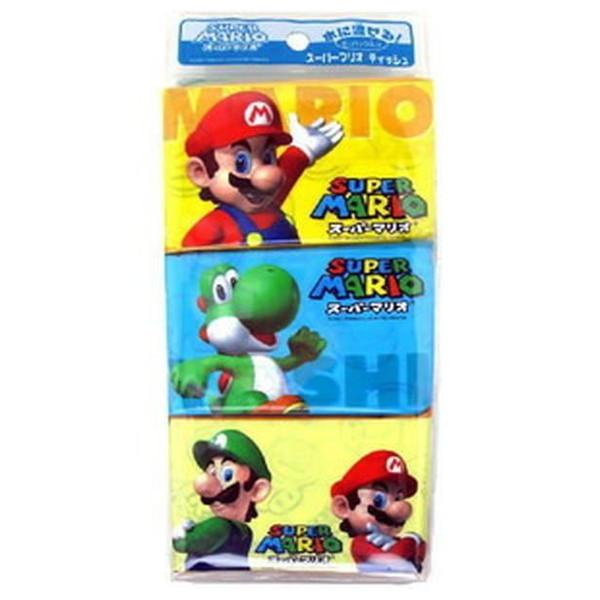 水に流せるポケットティシュ スーパーマリオ 6P