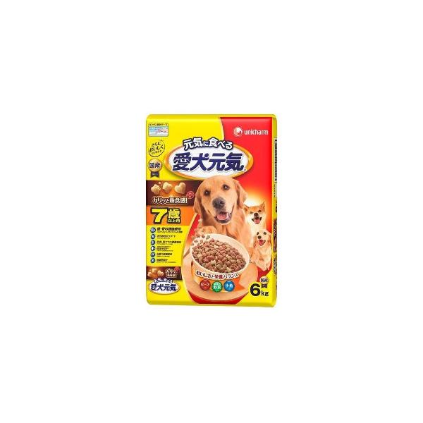 ユニ・チャーム 愛犬元気 7歳以上用 ビーフ・緑黄色野菜・小魚入り 6.0kg 4520699655818