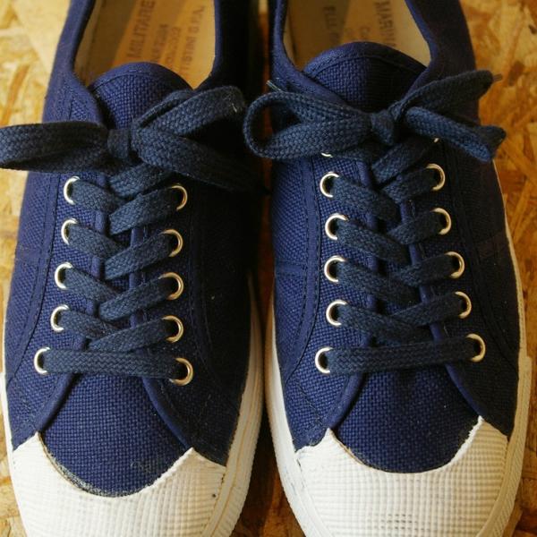 素晴らしい価格 スニーカー ネイビー セーラーシューズ 44 イタリア軍 デッドストック 新古品 スニーカー