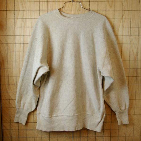 Champion リバースウィーブ古着80s後期刺繍タグ霜降り杢グレー 灰 無地スウェット サイズl Buyee Buyee Japanese Proxy Service Buy From Japan Bot Online