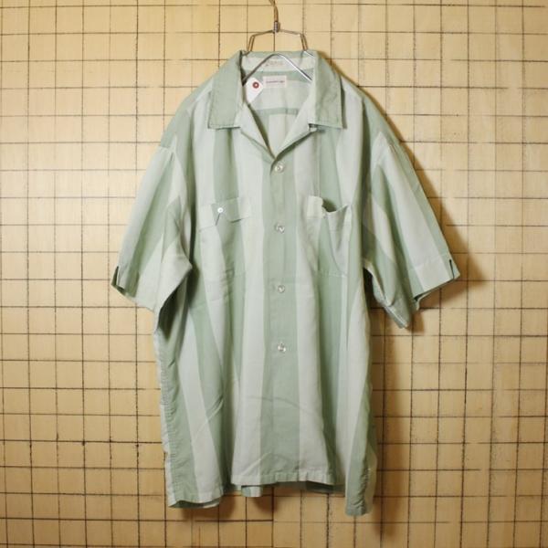 60s ビンテージ ボックス ストライプ シャツ 開襟 半袖 古着 ライトグリーン メンズxl ビッグサイズ オープンカラー Hughes Hatcher Suffrin Buyee Buyee Japanischer Proxy Service Kaufen Sie Aus Japan