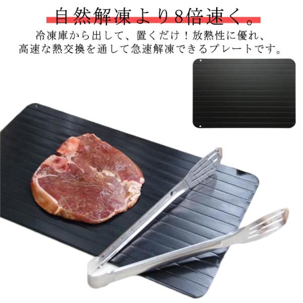 急速解凍プレート 電気不要 9倍自然解凍 肉 刺身 冷凍食品対応 瞬間