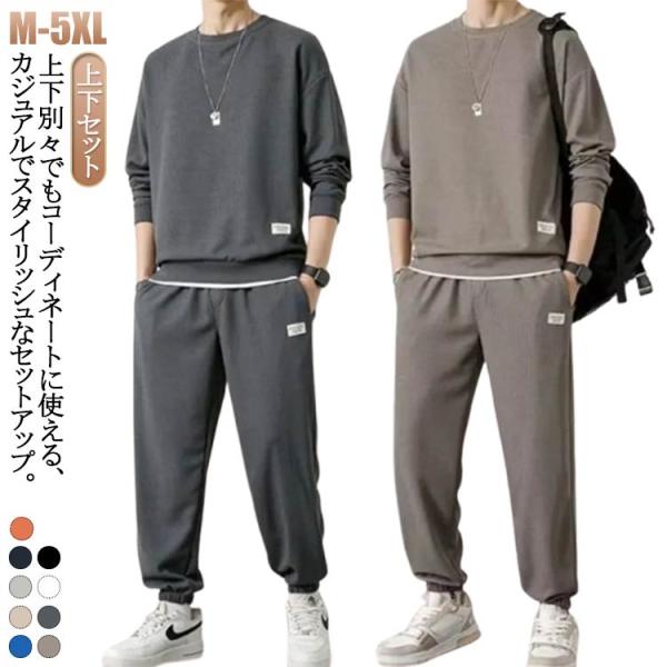 上下セット ジャージ トレーナー 長袖 スウェット スエット 秋服 春物