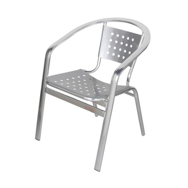 `FA ALUMINUM CAFE CHAIR i H845-1022 550xs570x740mm _g
