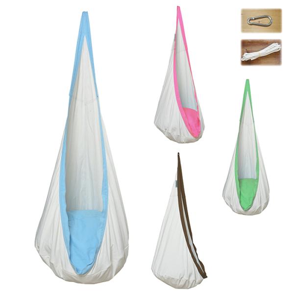 キュリアス CuriaceCT-HAN CTハンギングチェア セットハンギングチェア キッズ 専用 カラビナ ロープ セット本体サイズ：幅75x奥行75x高さ150cm設置に必要なサイズ：高さ200cm以上耐荷重：80kg材質：ピュアコット...