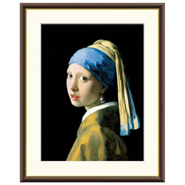 額絵 真珠の耳飾りの少女 ヨハネス・フェルメール 61x49.5cm 三幸