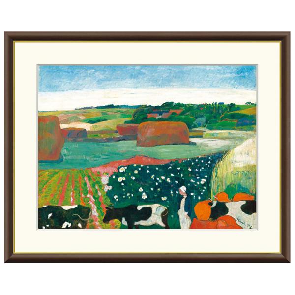 額絵 ブルターニュの干し草 ポール・ゴーギャン 42x34cm 三幸