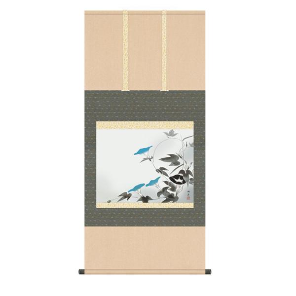掛軸 速水御舟 朝顔 木箱 工芸 花 掛け軸 朝顔 速水御舟 54.5x115cm 三幸 : A-Tal Interior - 通販